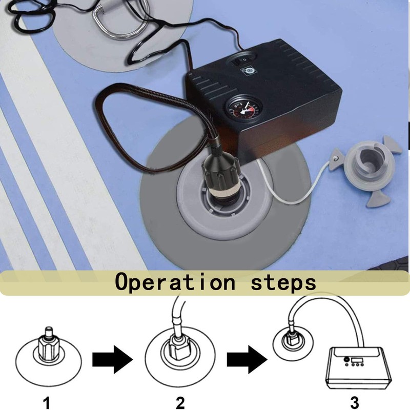 Sup Accessories, 2 Adapters for SUP Pump and Compressor, Stand