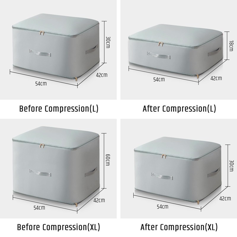 FIVAVA Space-saving compressing organiser, storage for duvets, clothes storage, storage