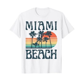 Miami Florida Beach Summer Vacation Vintage T-Shirt