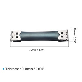 HARFINGTON Metal Internal Flex Frame - 30Pcs 70mm/2.8" Handbag Hinges Spring Clips for Coin Bag Sewing Purse Making DIY