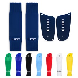 All-in-One Football Sleeve/Guard Combo for Kids – Matching Football Sleeves with Built-In Shin Guards – Perfectly Matches Your Kit Colours - Navy