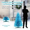 Santanelo Santanelo 4ft Lighted Artificial Blue Christmas TreeSmall Snowy Artificial