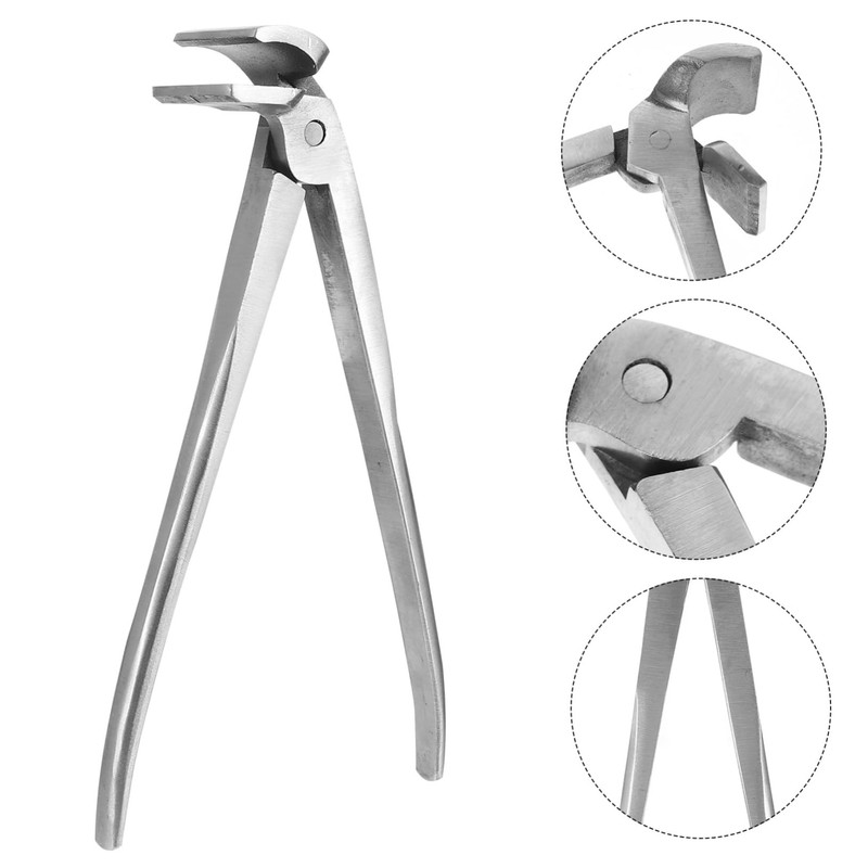 LALAFINA Flat-Nose Plier Leather Craft Flatten Plier Clamp Professional Design