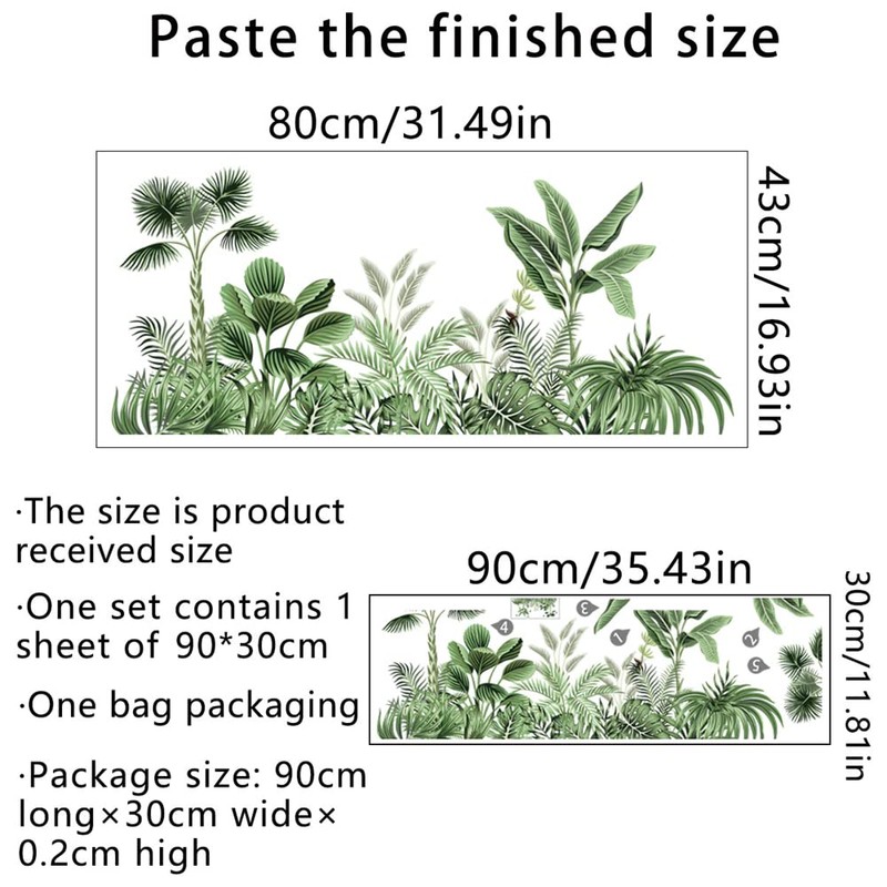 Condessacity Wall Sticker, Plants, Plants, Plants, Wall Stickers, Leaves Greenery,