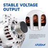 APLEDAX High Output Alternator for -Nissan Altima Rogue Sentra 2.5L,