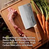 Glowbobo Cleaver Knife, 7.68 Inch Hand Forged Meat Cleaver Heavy