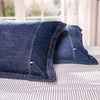 Elegant Life Home 100% Cotton Washed Pillow Case Soft Denim