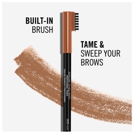 Rimmel London Brow This Way Eyebrow Pencil Temperable Natural Effect Professional Pen with Comb and Formula Long Lasting Color 002 Hazel - 2 Cosmetics