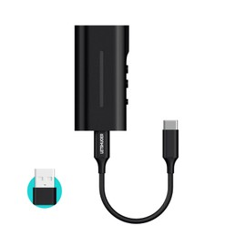 LETSHUOER DT03 Portable USB DAC Amplifier with 3.5mm 4.4mm Connection, DSD256, 32bit, 384Khz, Hi-Res Certified, Aluminum Alloy Material for Smartphones, PCs, Laptops, Tablets, Players