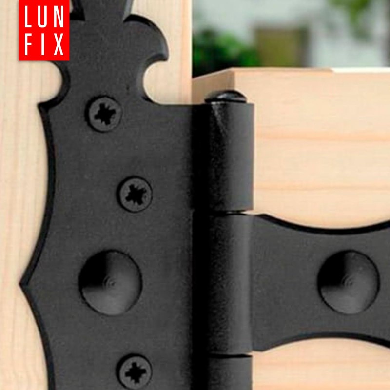 170 x 300 x 2 mm Triangle Hinge Black Steel