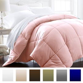 Beckham Hotel Collection 1600 Series - Lightweight - Luxury Goose Down Alternative Comforter - Hotel Quality Comforter and Hypoallergenic - King/Cal King - Pink