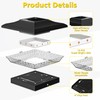 T-SUN 4x4 Solar Post Cap Lights Outdoor 12 Pack, Warm