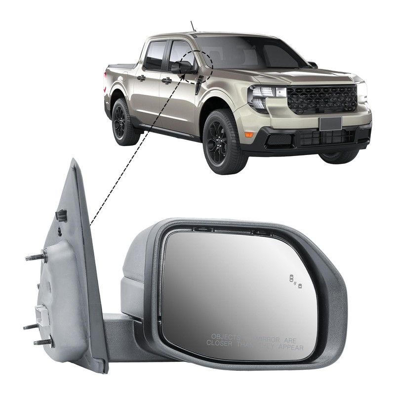 Replacement Passenger Right Side Door Mirror Power and Heated Glass