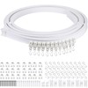 Jetec 9.8 Feet/ 3 Meters Flexible Bendable Ceiling Curtain Track,