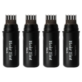 Lapita Gray Cover Tattoo Hair Tint 10ml, black, 4 pcs / 라피타 새치커버 타투 헤어틴트 10ml, 블랙, 4개