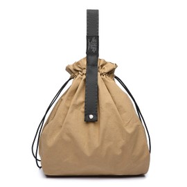 Gusio 125012 Craftsman Handmade, Drawstring-Type, Eco Bag, Compact Storage, Convenience Store Size, Cotton & Linen, Natural Materials, ECO, Handbag, Shoulder Strap, 2-Way Specifications, Foldable,