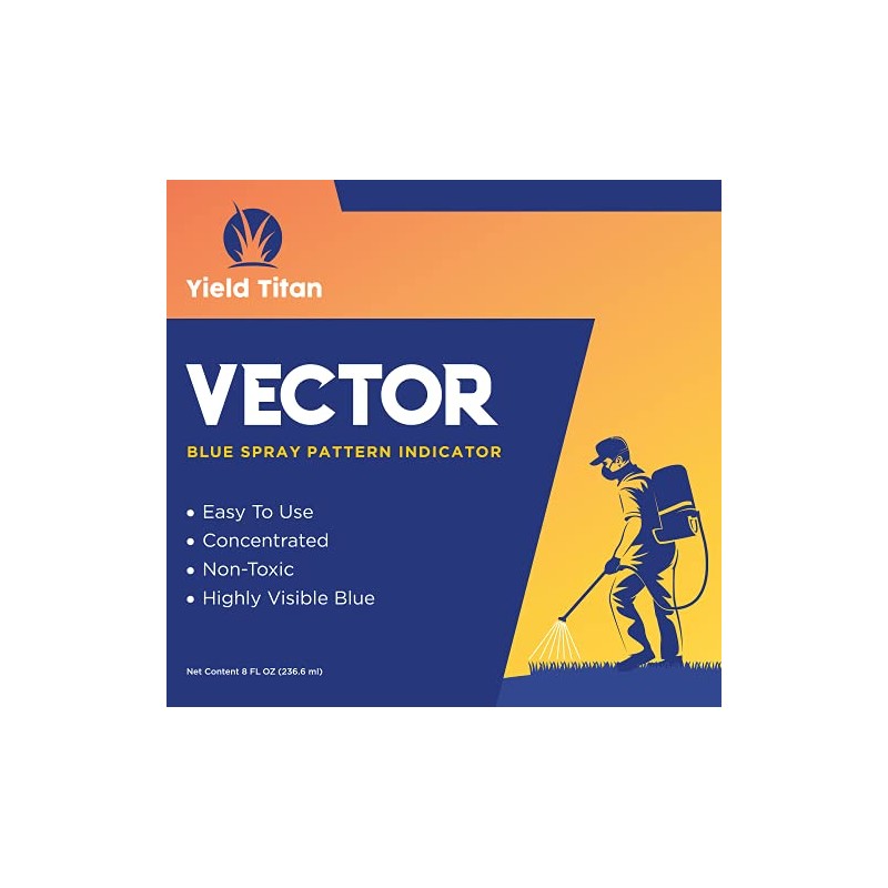 Yield Titan's Vector Blue Concentrated Spray Pattern Indicator 8 Ounces