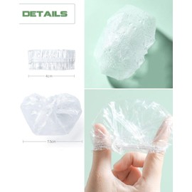120 Pcs Pack Clear Disposable Ear Protectors Waterproof Ear Covers for Hair Dye, Shower, Bathing