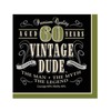Creative Converting 16 Count Vintage Dude 60th Birthday Lunch Napkins