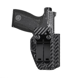 IWB Kydex Holster for Smith & Wesson Bodyguard 2.0 for S&W 2.7" Barrel- Inside Waistband - Right Hand Draw, Carbon Fiber Black
