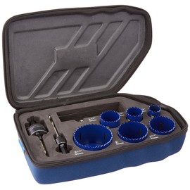 IRWIN 3073003 Electricians Hole Saw Kit, 9-Piece