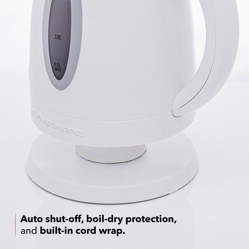 OVENTE Electric Kettle, 1.7L Fast Boiling Water Heater for Coffee