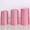 sourcing map Set of 3 Pink Cylinder Spandex Stand Covers,