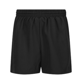 Trutex AKOA Pulse Unisex Multi-Sport School PE Shorts - Boys and Girls (3-16+ Years), Standard Fit Sports Shorts - Genuine School Uniform Black