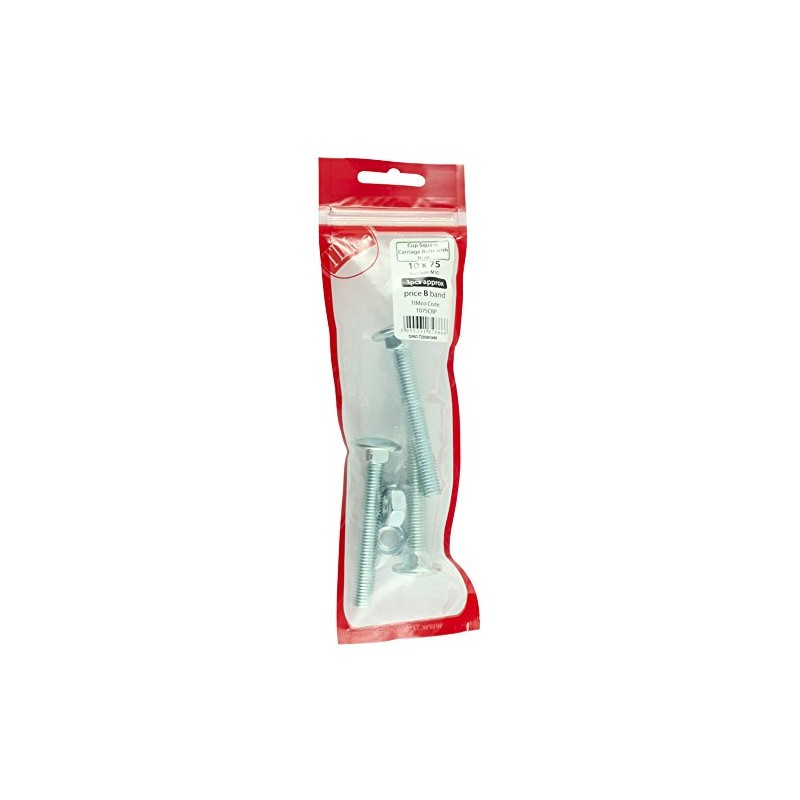 TIMCO BZP Carriage Bolt and Hex Nut - M12 x
