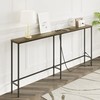 Masupu 70.9 Inch Console Table with Power Outlet,Modern Narrow Long