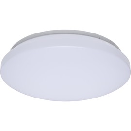 Satco 62-1850 11" LED Cloud Flush Mount, 12.5W, 5CCT (2700K-5000K), Dimmable, 120V, 1100-1180 Lumens, Round, White Finish, Damp Rated, Title 24 Compliant