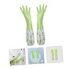 KOMBIUDA 1 Pair Long Cuff Reusable Dish Washing Gloves with