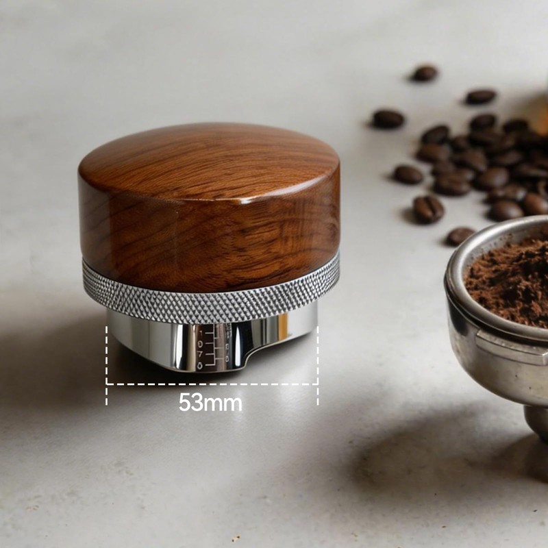 GZEduld 53mm Espresso Accessories, Espresso Distribution Tool, Adjustable Height 5-15mm,