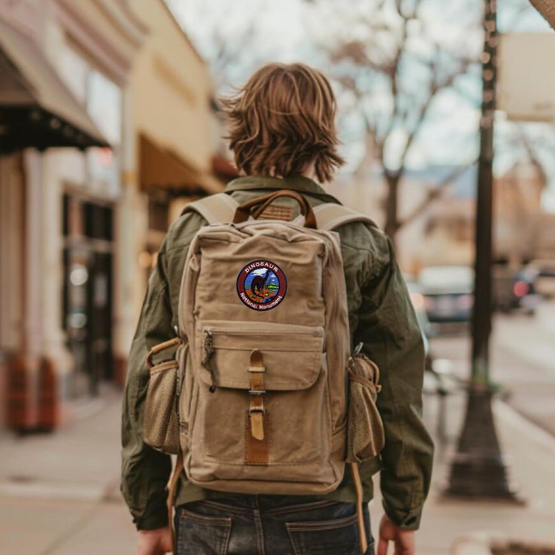 3'' Dinosaur National Monument Embroidered Hook and Loop Patch