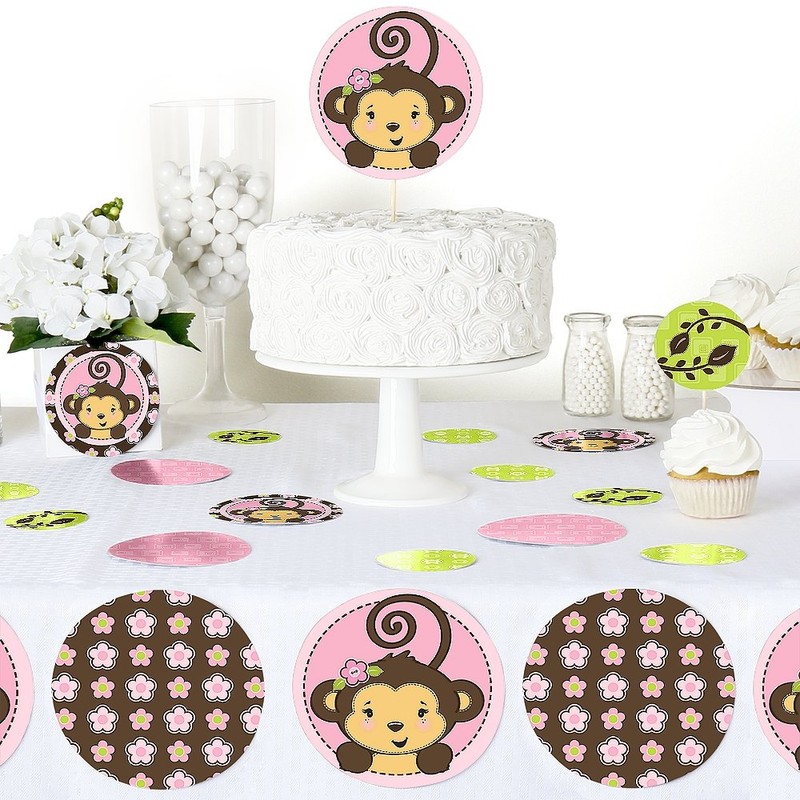 Monkey Girl - Party Table Confetti - 27 Count