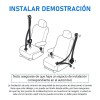 Cinturón De Seguridad De 3 Puntos Universal Retráctil 2 Pzs