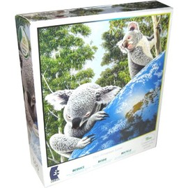 Schimmel Koala Bear Earth Glow in The Dark Jigsaw 550 Piece Puzzle