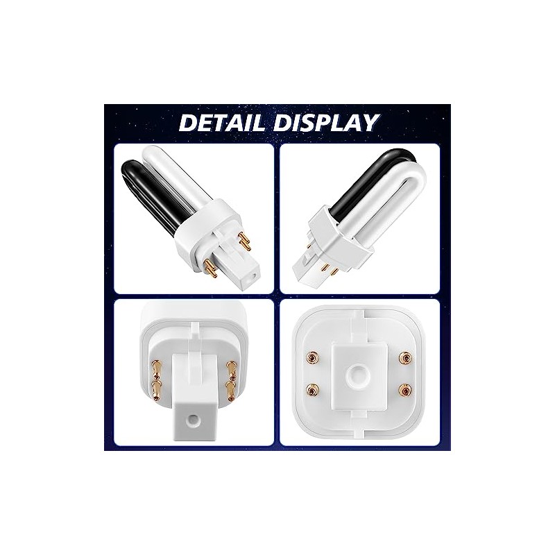 Qualirey 6 Pack 41050 7W Replacement Bulb, Upgraded 2 Color