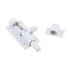 Bitray 2-inch Slide Bolt Latch White Slide Locks for Inside
