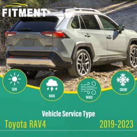 26" 16" 12" Windshield Wiper Blades Replacement for Toyota RAV4 2019 2020 2021 2022 2023 Premium All Weather Front Rear Wipers Set - OEM Quality (Pack of 3)