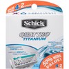 Schick Quattro Titanium Razor Blade Refills for Men Value Pack,