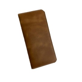 Leather Passport Holder Travel Wallet Cover Long Document Pass Credit Card Case Accessories Keys Coins Money Banknote Boarding Pass Cover 8 inch * 4 inch