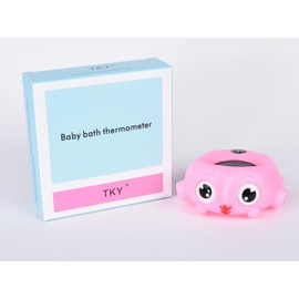 TKY Baby Bath Thermometer with Floating Toys - Digital Water & Room Temperature Monitor, Rechargeable Thermometer with Alerts for Newborn Bath Essentials, Infant Safety (TKYCD011)