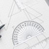 FUZVOL 10PCS Plastic Protractors 180 Degree Protractor for Students Teachers