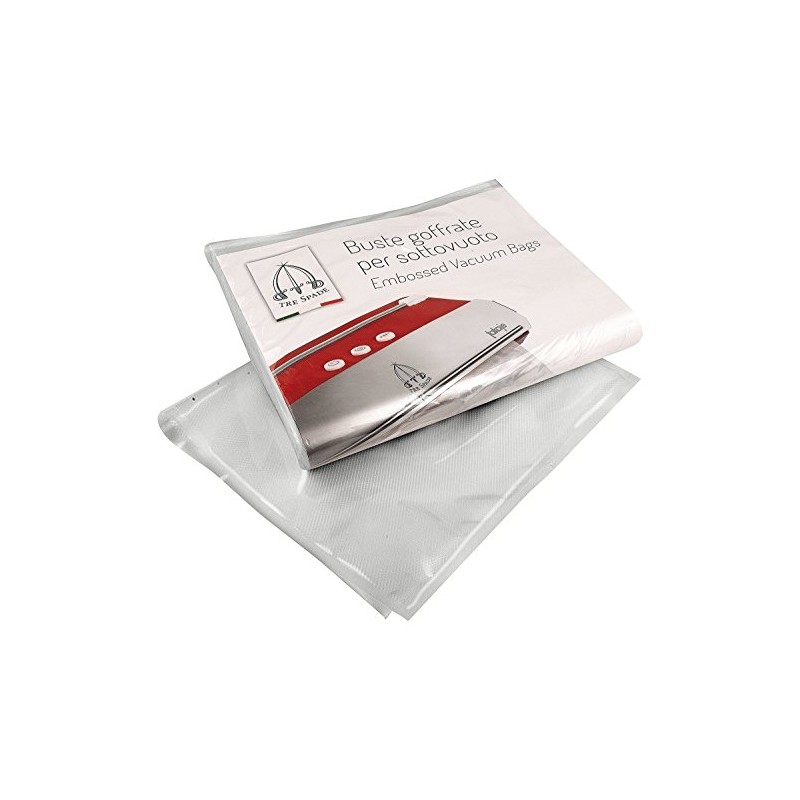 Paderno World Cuisine A4982341 Sous Vide Bags (50 Pack), Clear