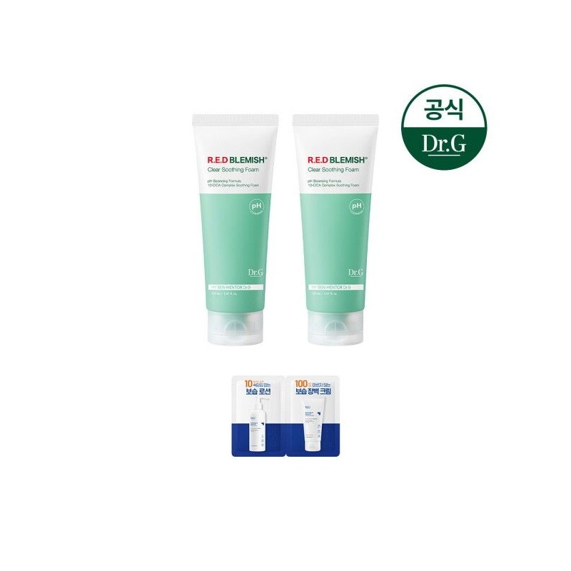 Dr.G [닥터지] 약산성 레드블레미쉬 클리어 수딩 폼 150ml 1+1 (증)그린