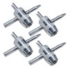 SKERJOVL 4-Way Valve Core Tool, 4-in-1 Car Tire Valve Stem