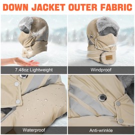 Sukeen Trapper Hats Windproof Winter Hat Water Repellent‌ Warm Hat Lightweight Earflap Hat with Mask for Cold Snow Weather