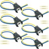 6 Pcs 2 Wires Fuel Injector Nozzle Connector Wiring Harness