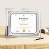 Fisnish 8.5x11 Certificate Frame, Glass Frames 8.5 by 11 for